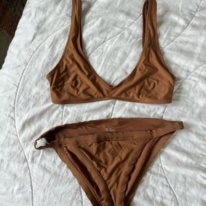 Aerie Brown/Tan Bikini